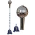 Drum Major's Mace for Children | Cord | Silver 